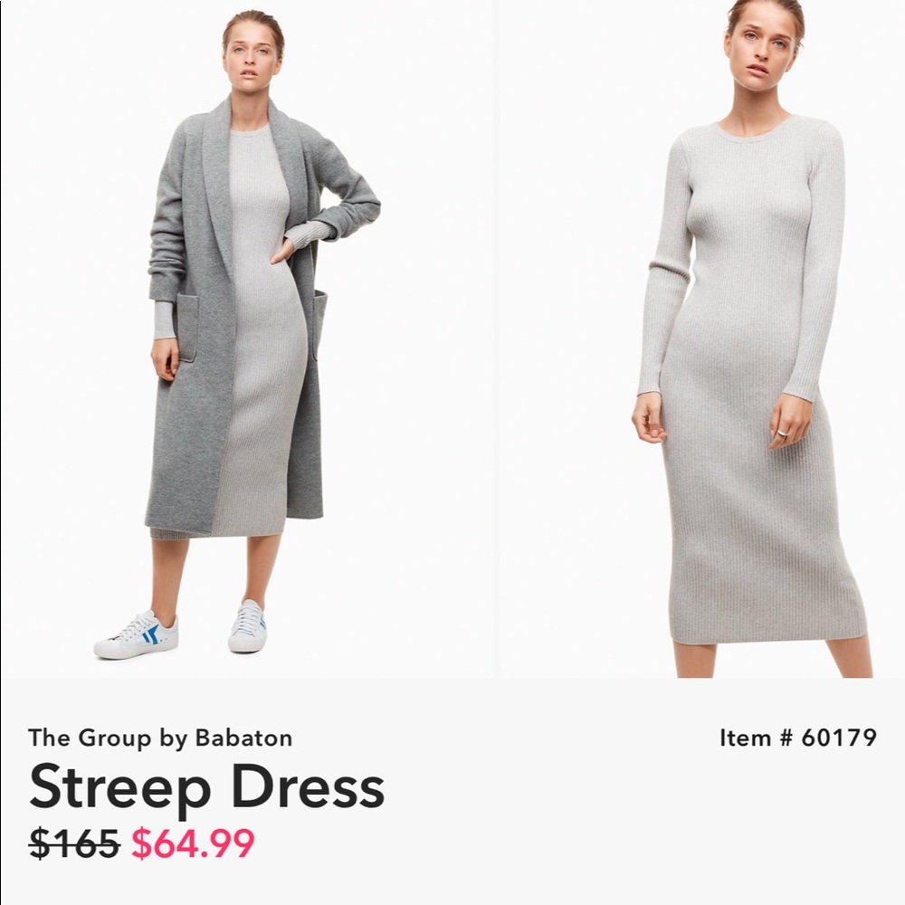 ISO Streep Dress The Group by Babaton Grey